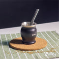 Mate de Acero Inoxidable Copa de 140 ml Negro