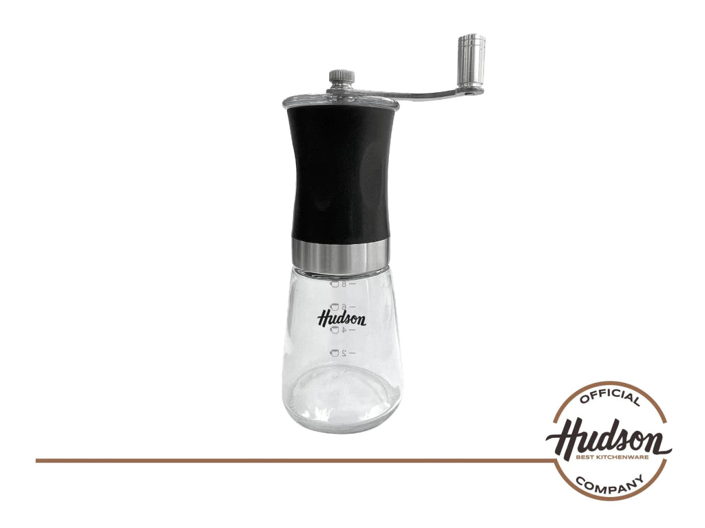 Molinillo de Café Vidrio y Acero Negro