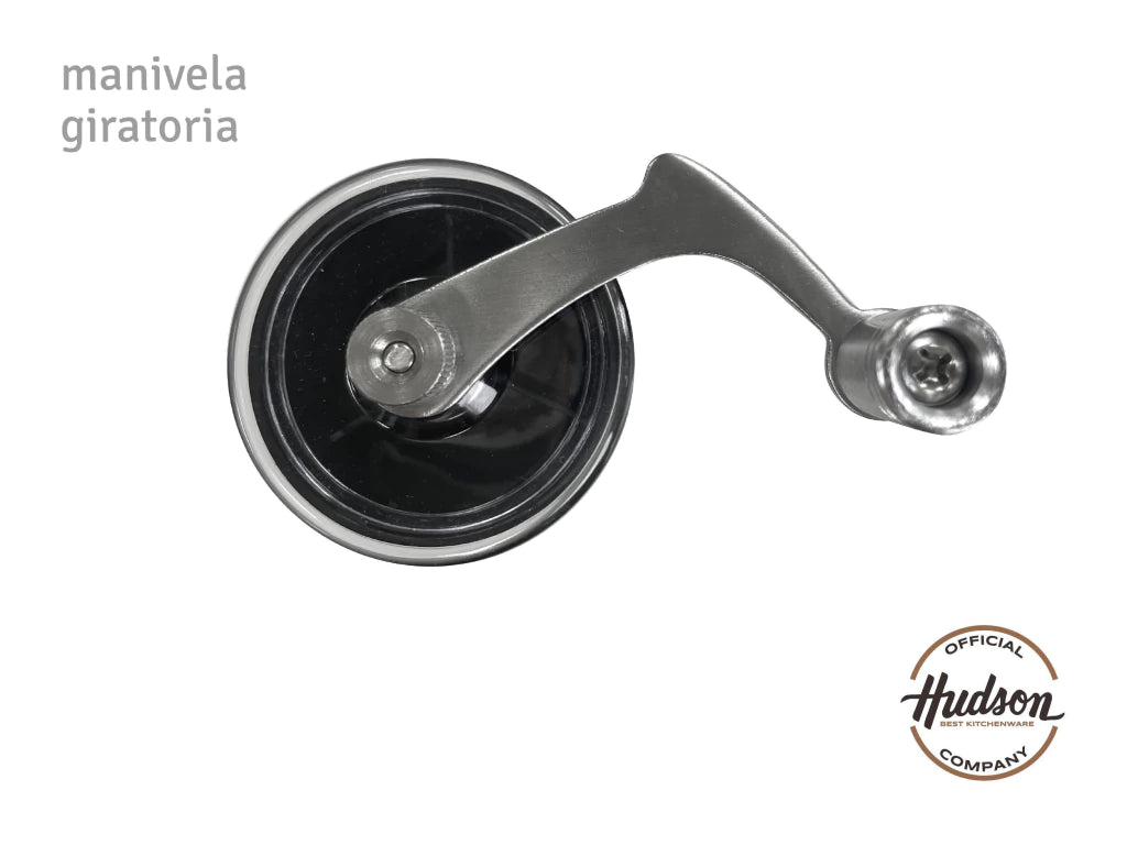 Molinillo de Café Vidrio y Acero Negro