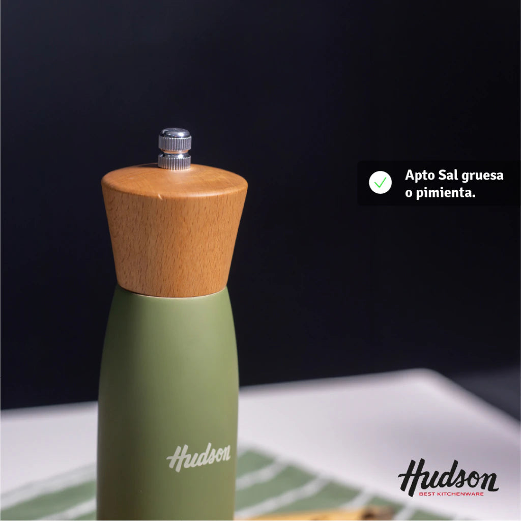 Molinillo De Madera Color Verde Olive 20cm