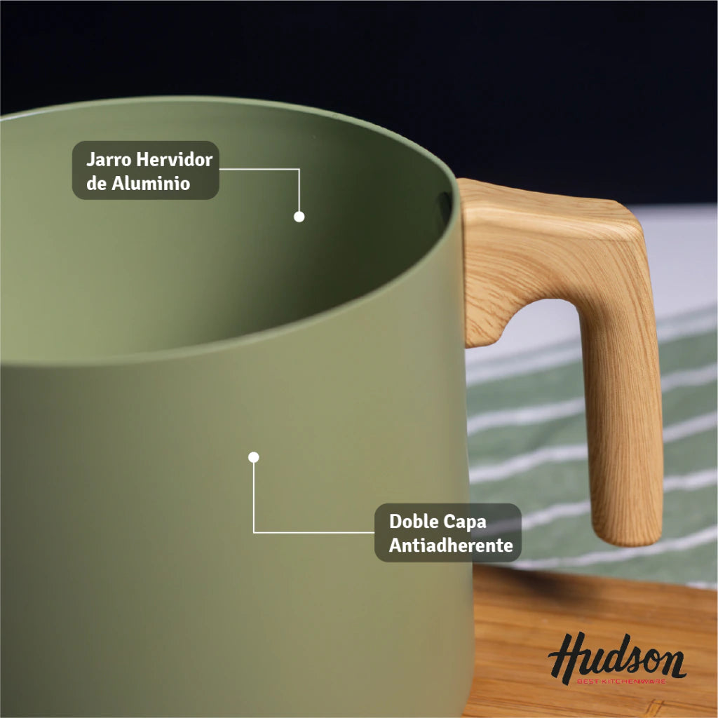 Jarrito de Aluminio con Antiadherente Línea Olive 1.8L