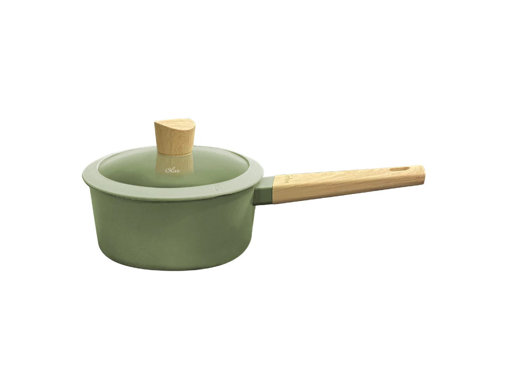 Olla de Aluminio Con 18cm Antiadherente Línea Olive 1.9 L