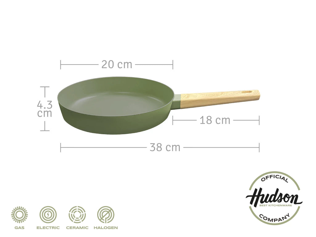 Sartén de Aluminio de 20 Cm Con Antiadherente Línea Olive 1 L
