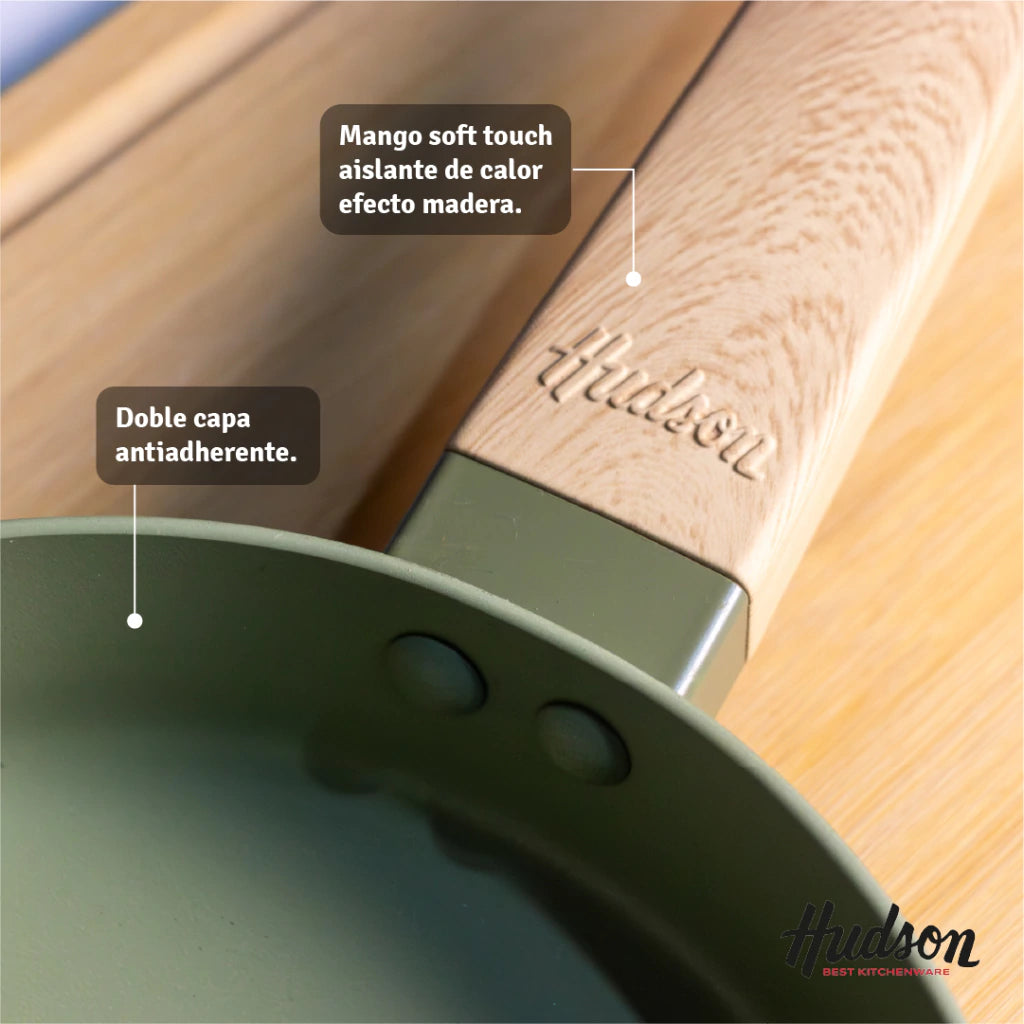 Sartén de Aluminio de 20 Cm Con Antiadherente Línea Olive 1 L
