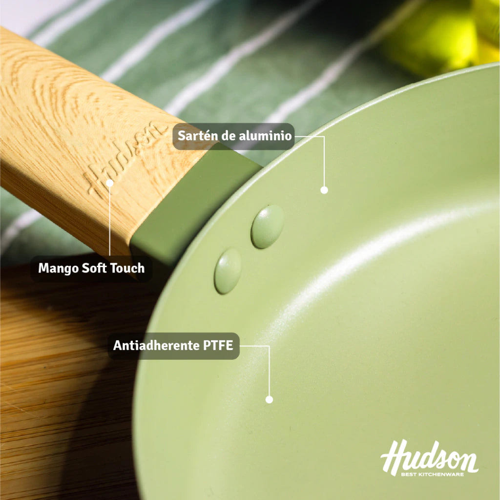 Sartén de Aluminio de 22cm Con Antiadherente Línea Olive 1.3 L