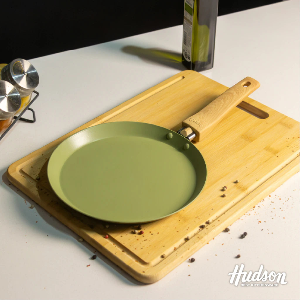 Panquequera Aluminio de 22 Cm Con Antiadherente Línea Olive