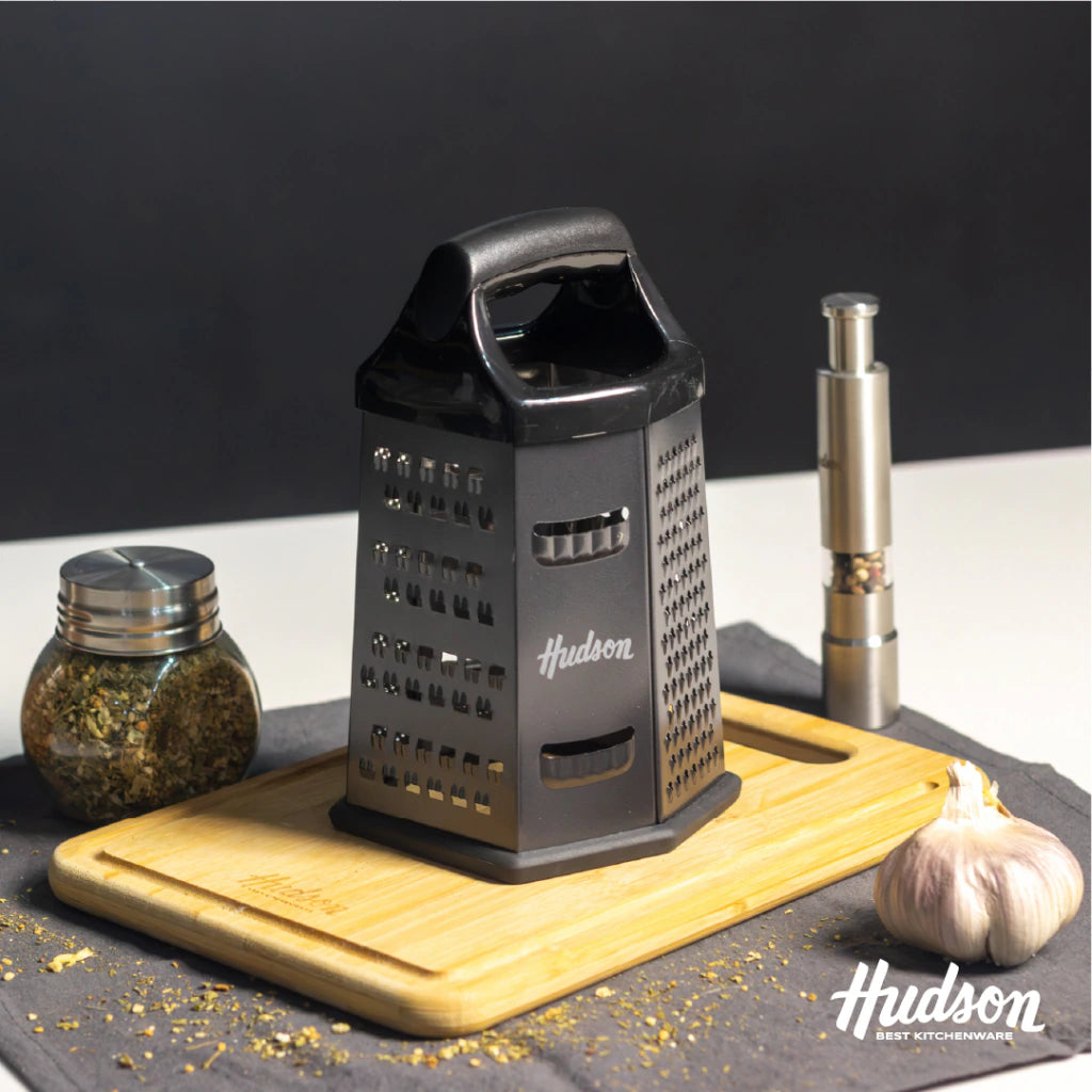 Rallador De Acero Inoxidable Hexagonal 6 Caras Hudson Negro