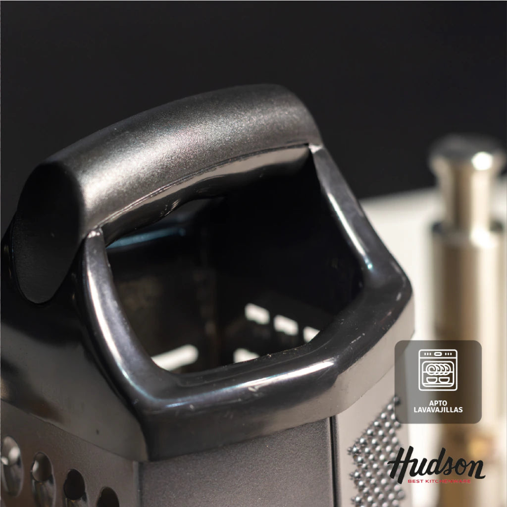 Rallador De Acero Inoxidable Hexagonal 6 Caras Hudson Negro
