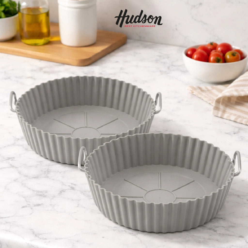 Set X2 Molde Silicona Airfryer Freidora Aire 20x6 Cm Redonda