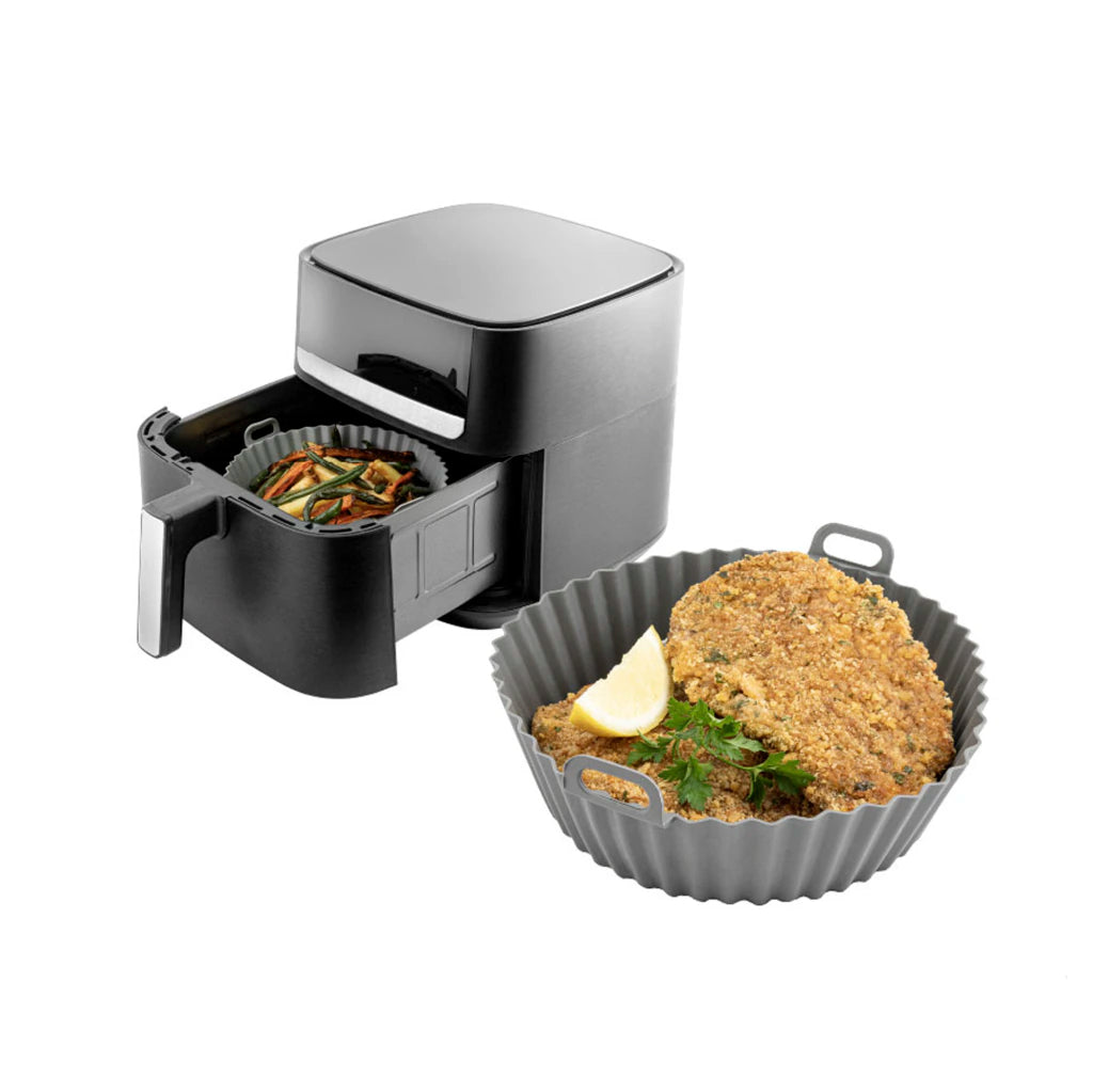 Moldes X2 Para Airfryer Silicona 22x6 CM Redonda
