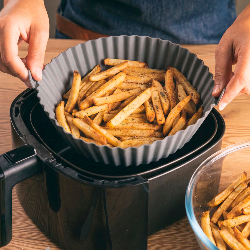 Molde de Silicona Para Airfryer 22x6 cm Gris