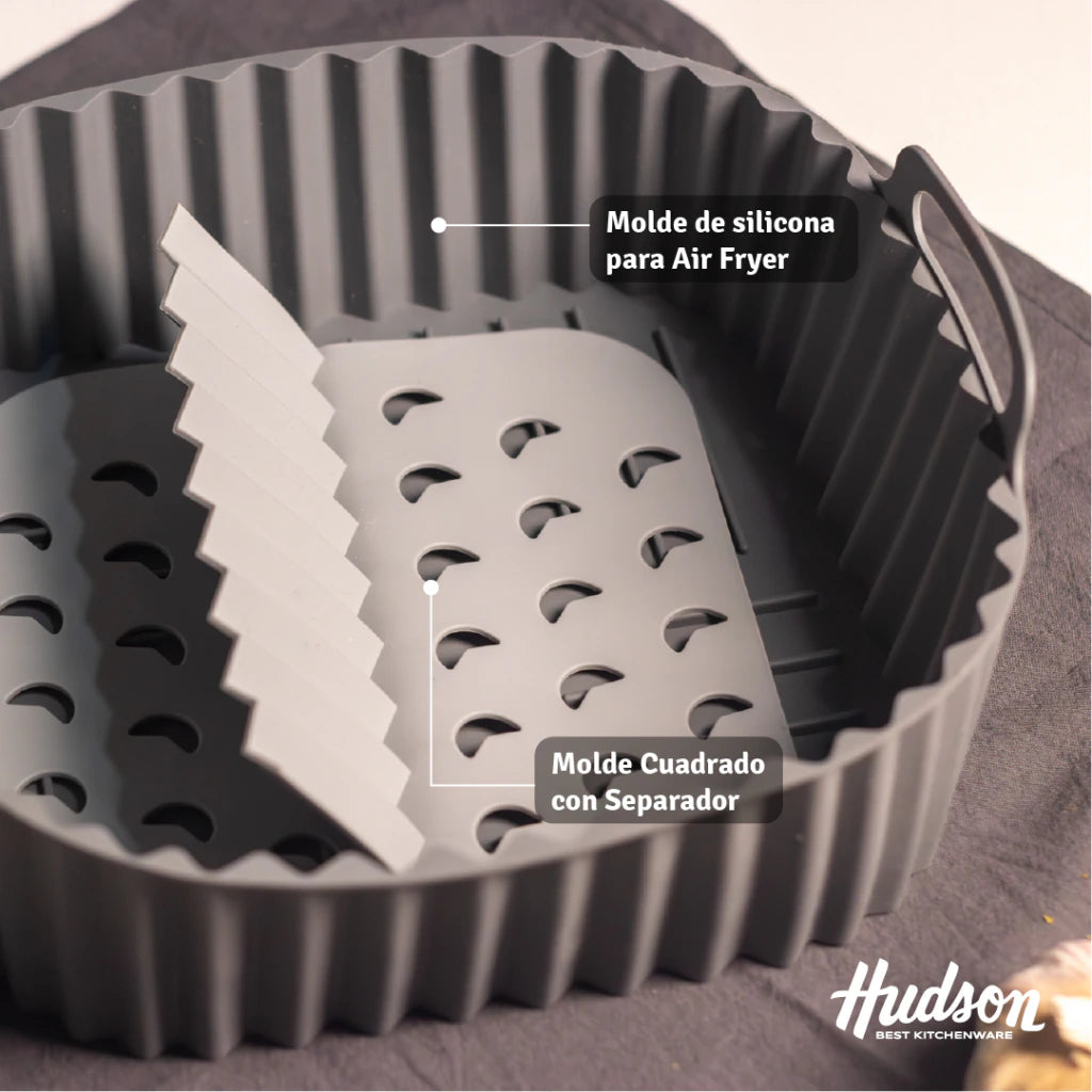 Molde de Silicona para Air fryer 22x7,5 Cm Con separador