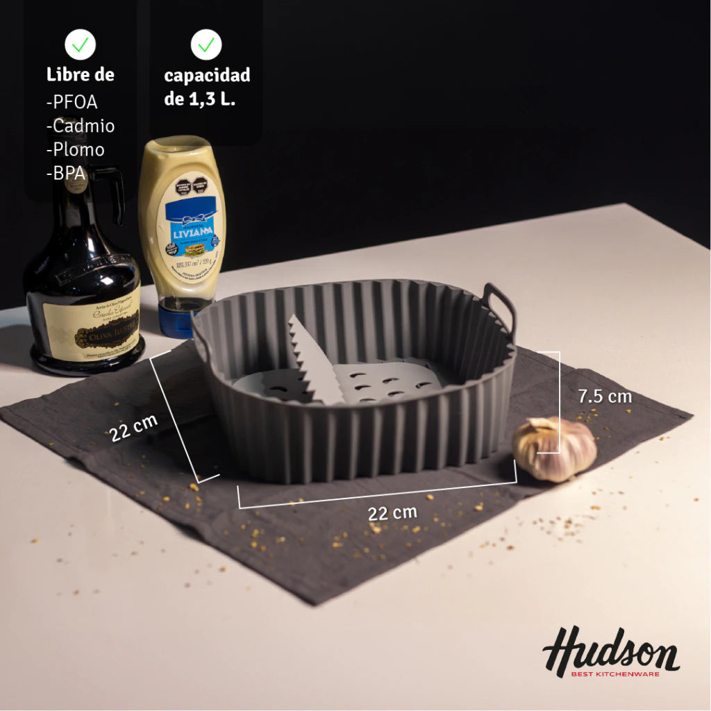 Molde de Silicona para Air fryer 22x7,5 Cm Con separador
