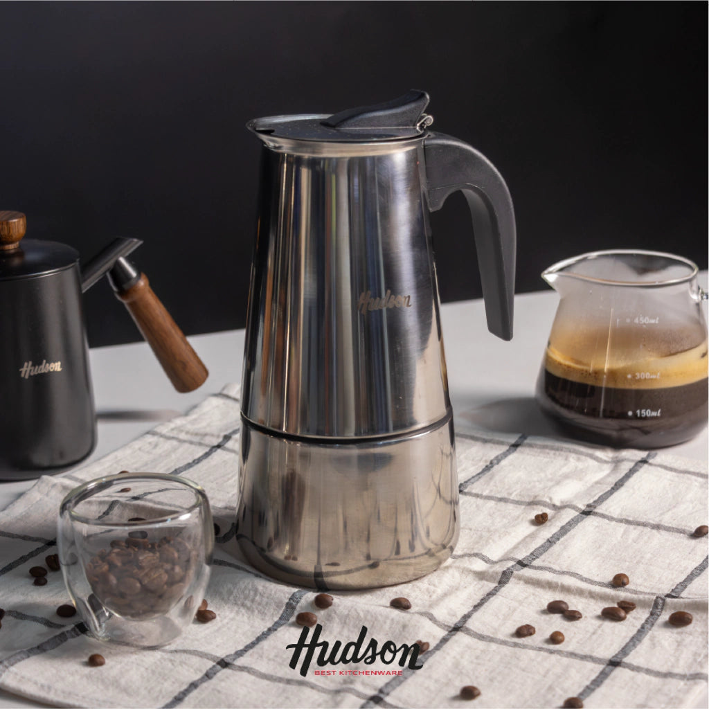 Cafetera Acero Inoxidable Tipo Italiana p/ 6 pocillos