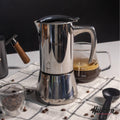 Cafetera de Acero Inoxidable Italiana 6 pocillos Pulido Espejo
