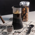 Cafetera Italiana Acero Inoxidable Y Vidrio Inducción p/ 6 pocillos