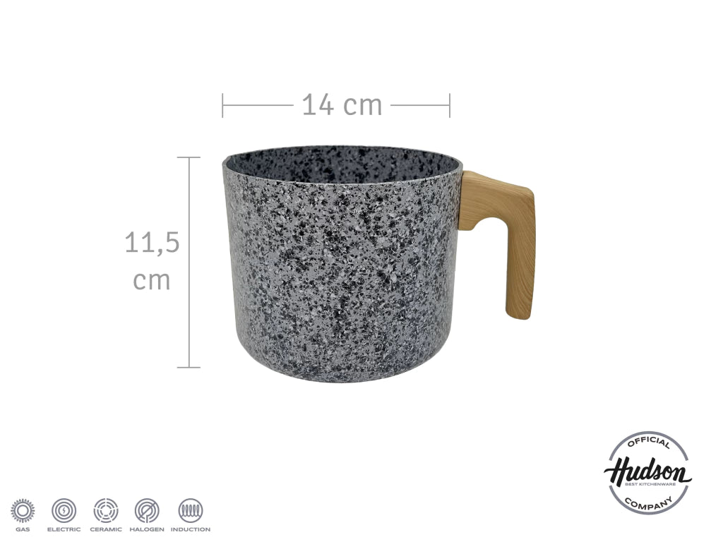 Nuevo Jarrito 14 cm STONE Aluminio Forjado c/ Antiadherente p/ Induccion