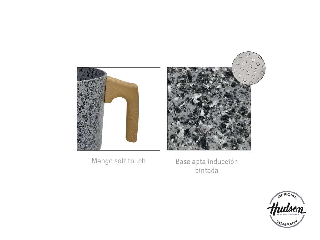 Nuevo Jarrito 14 cm STONE Aluminio Forjado c/ Antiadherente p/ Induccion