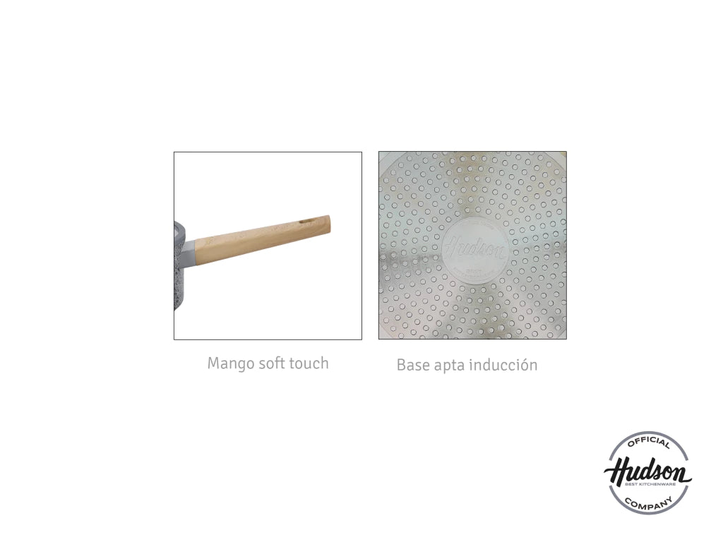Nueva Sartén 28 cm STONE de Aluminio Forjado c/ Antiadherente p/ Inducción