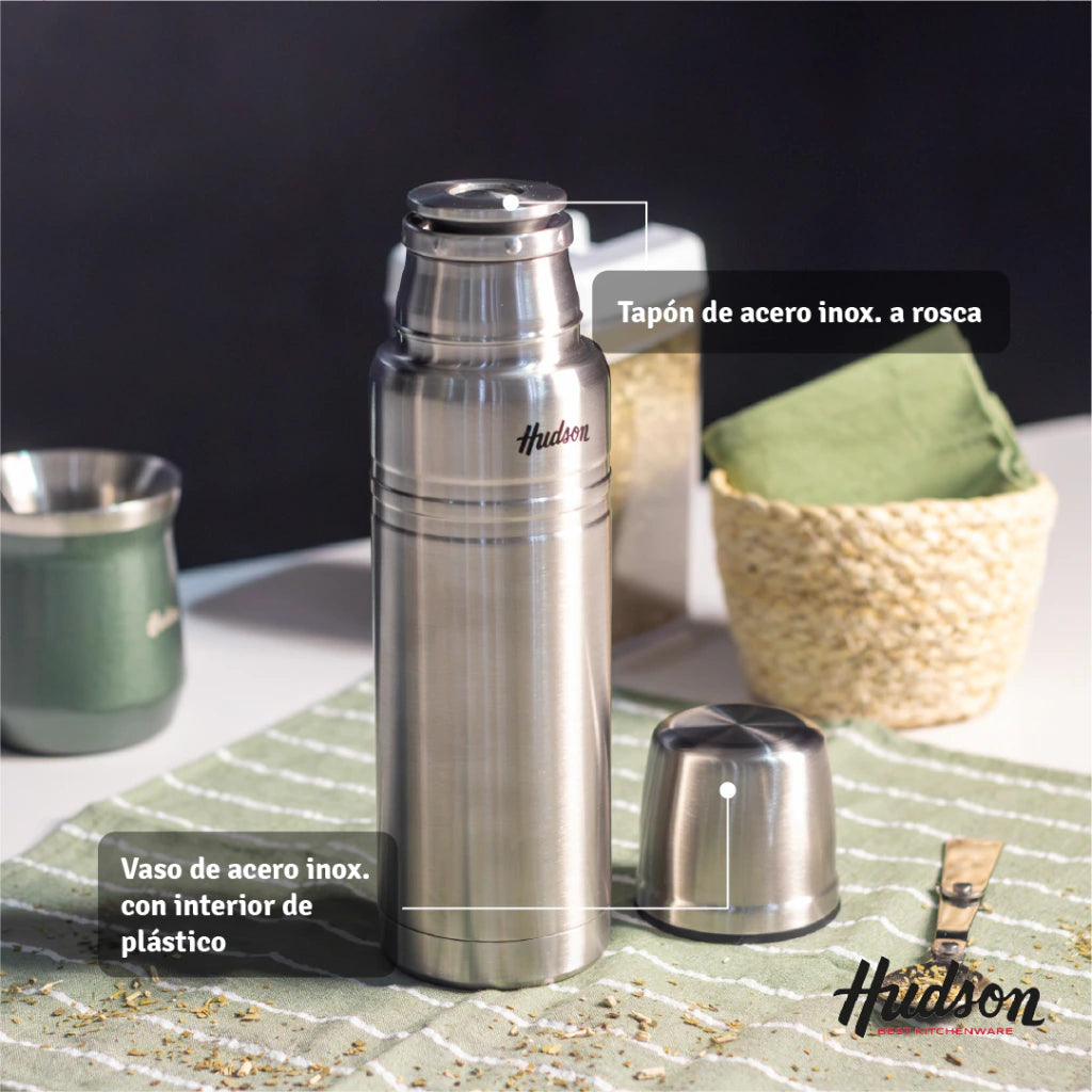 Termo Hudson Acero Pulido De Acero Inoxidable 500 Ml