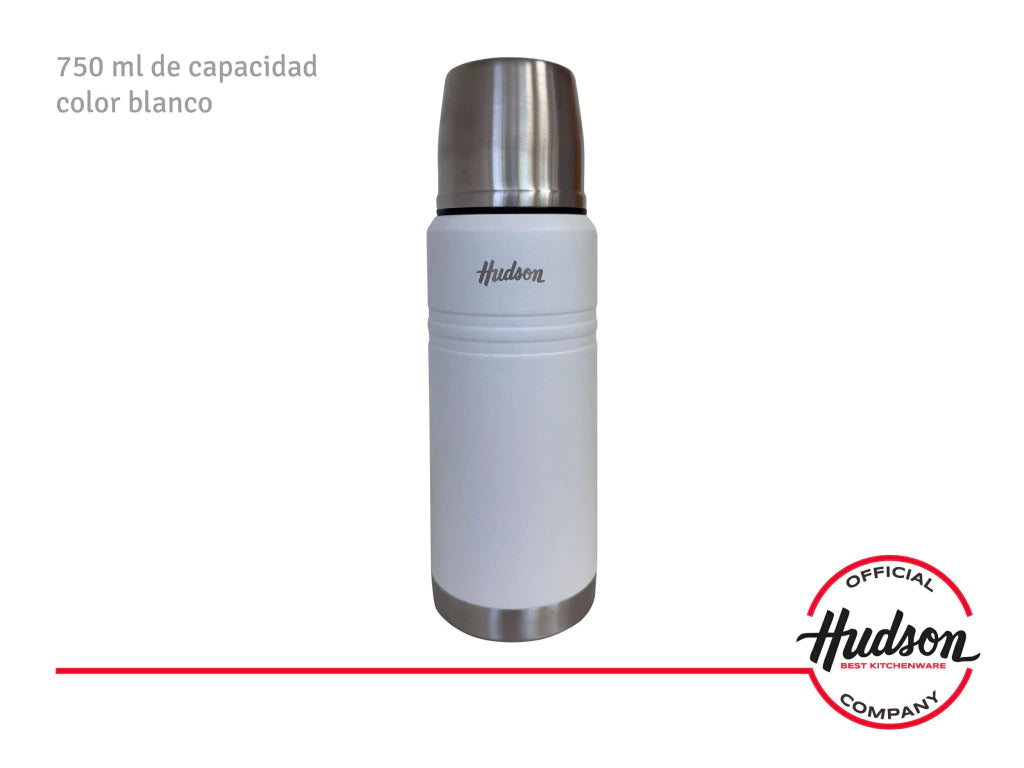 Termo de Acero Inoxidable 750 Ml Color Blanco