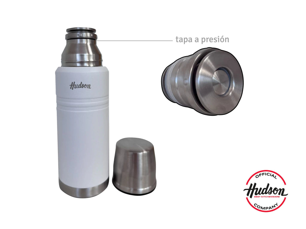 Termo de Acero Inoxidable 750 Ml Color Blanco