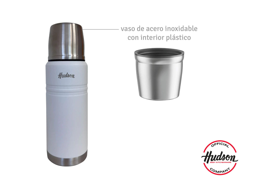 Termo de Acero Inoxidable 750 Ml Color Blanco