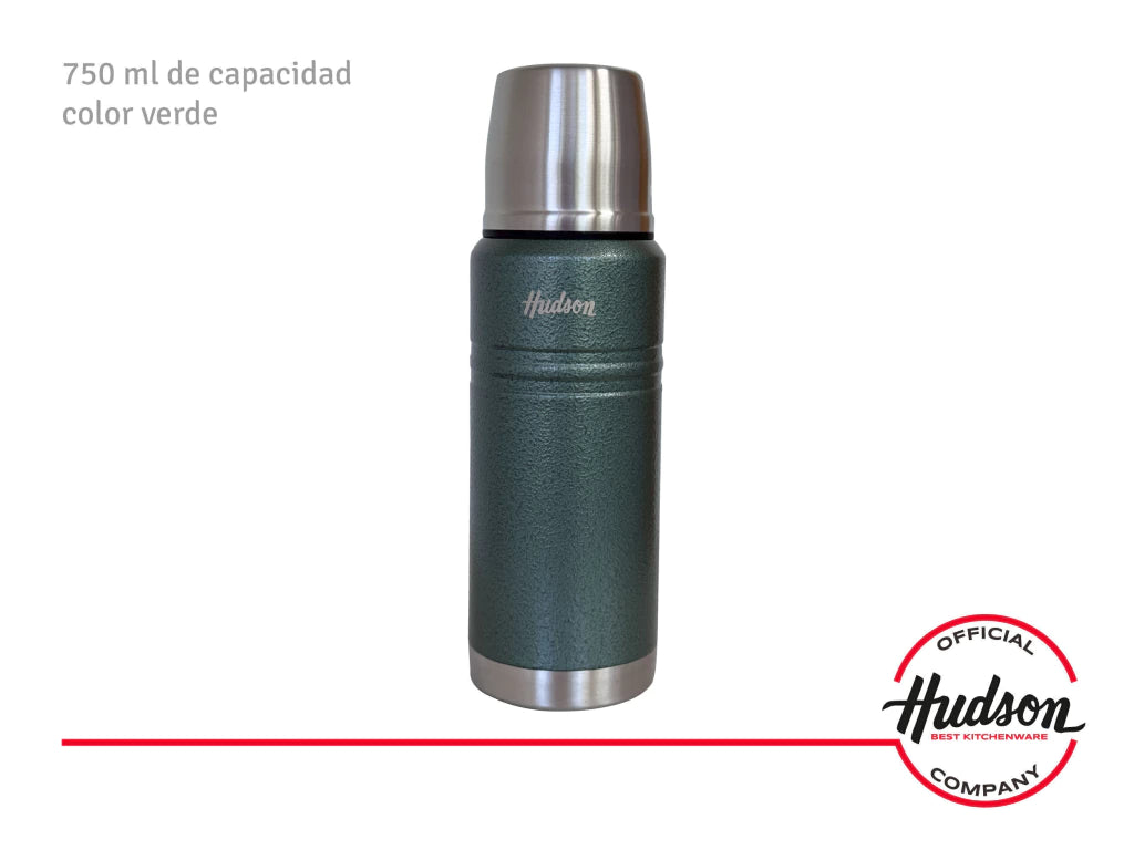 Termo De 750 Ml Acero Inoxidable Pulido Verde