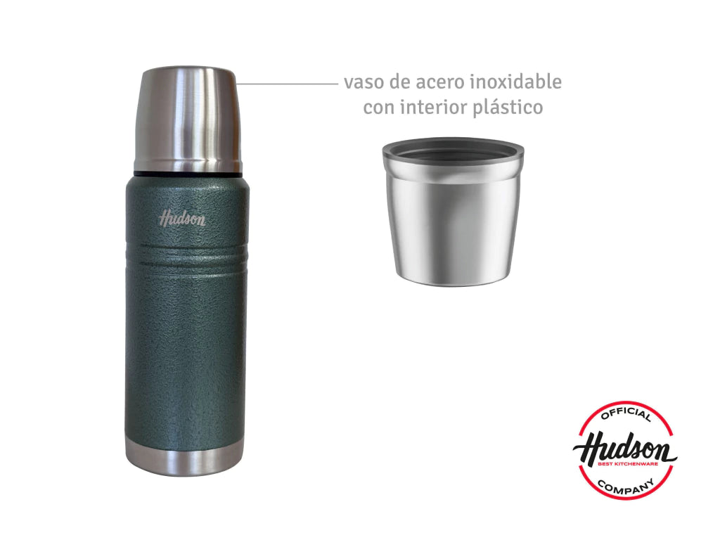 Termo De 750 Ml Acero Inoxidable Pulido Verde