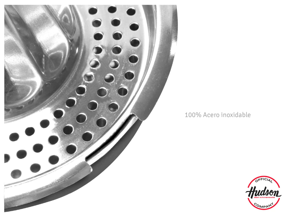 Exprimidor Manual de Acero Inoxidable Resistente y Fácil de Lavar