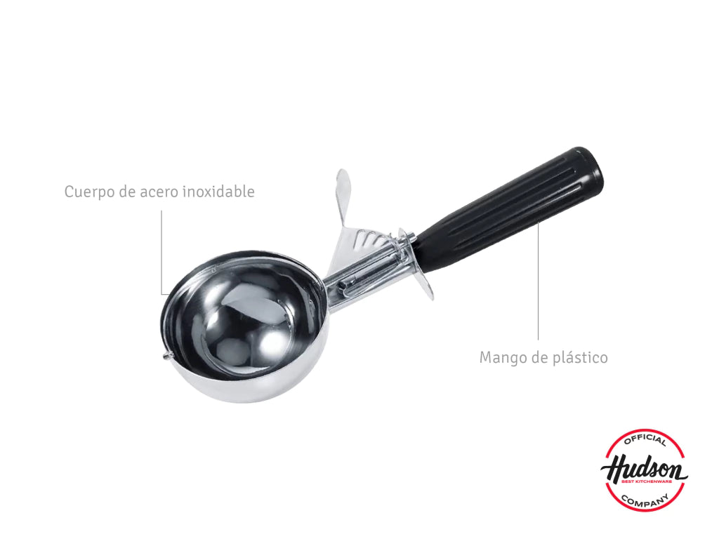 Cuchara para Helado De Acero Inoxidable 22 cm
