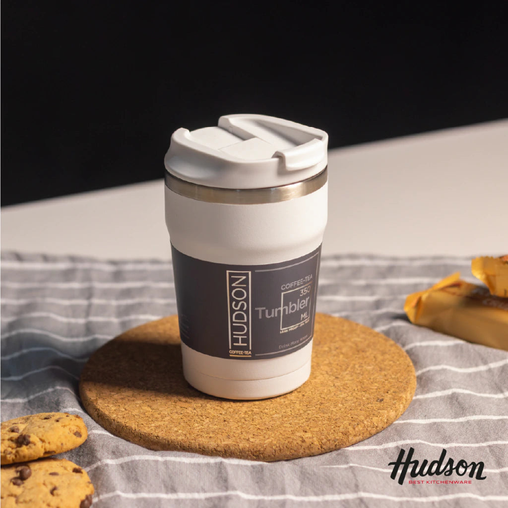 Vaso Blanco de Café 350 ml Interior Pulido y Pico Antiderrame