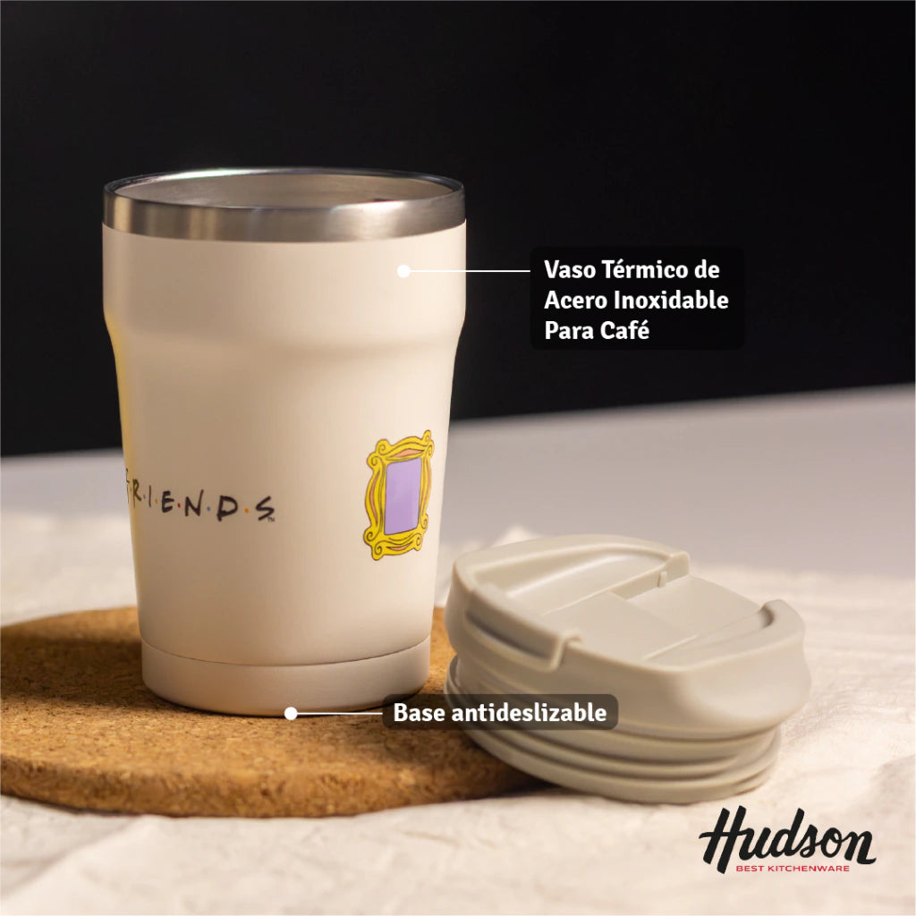 Vaso Térmico Línea Friends Acero Inoxidable 350ml Beige