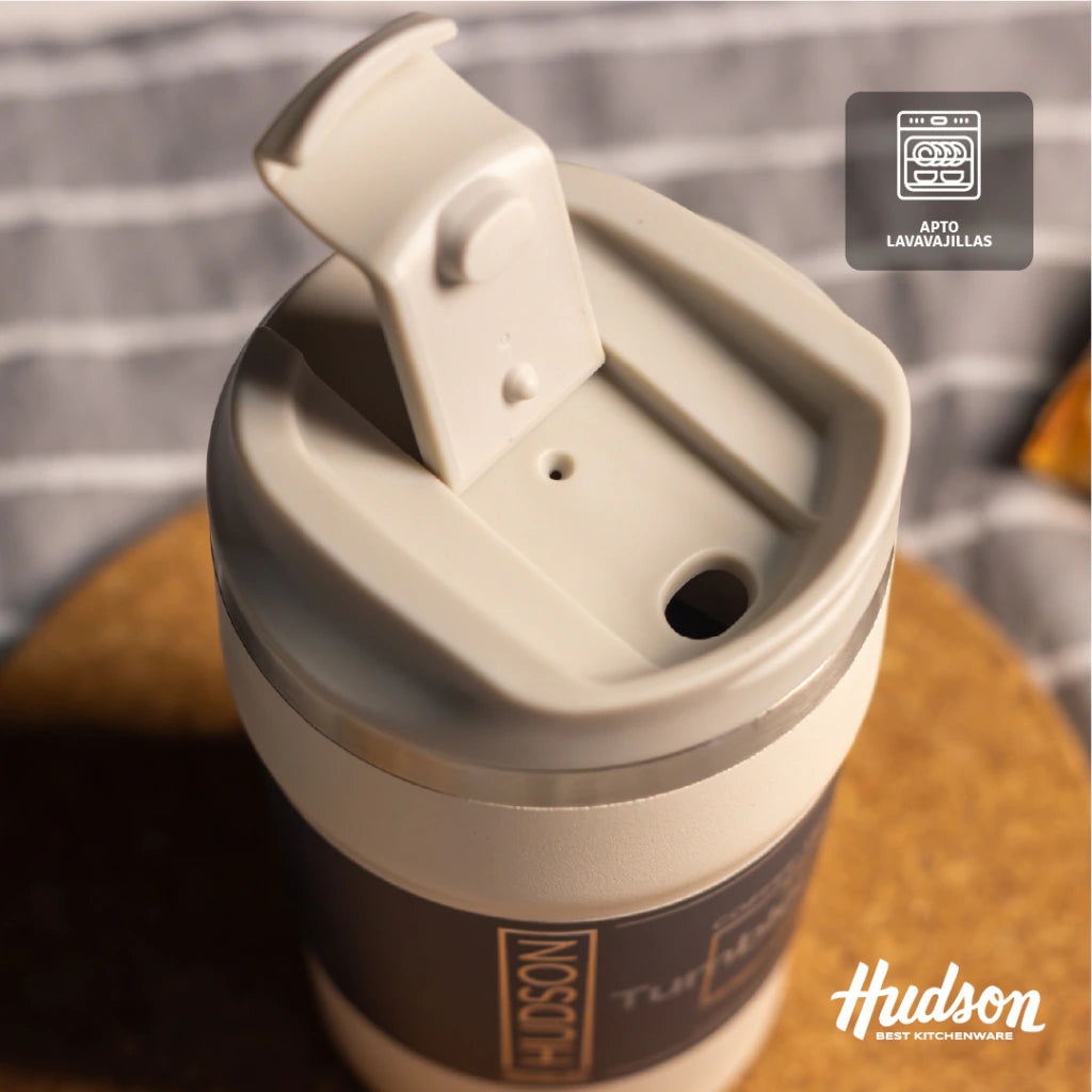 Vaso Crema de Café 350 ml Interior Pulido y Pico Antiderrame