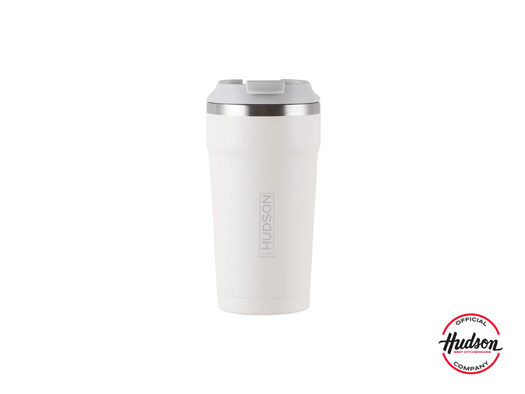 Vaso Café de 470 ml Crema c/ Pico antiderrame + Interior Pulido + Tapa Hermética