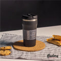Vaso Café de 470 ml Negro c/ Pico antiderrame + Interior Pulido + Tapa Hermética