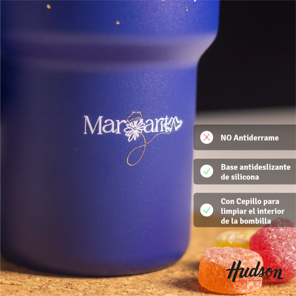 Vaso Térmico Margarita x Hudson 700 ml Tumbler Azul