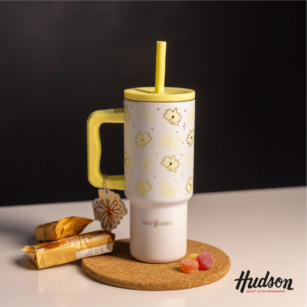 Vaso Térmico Margarita x Hudson 700 ml Tumbler Amarillo