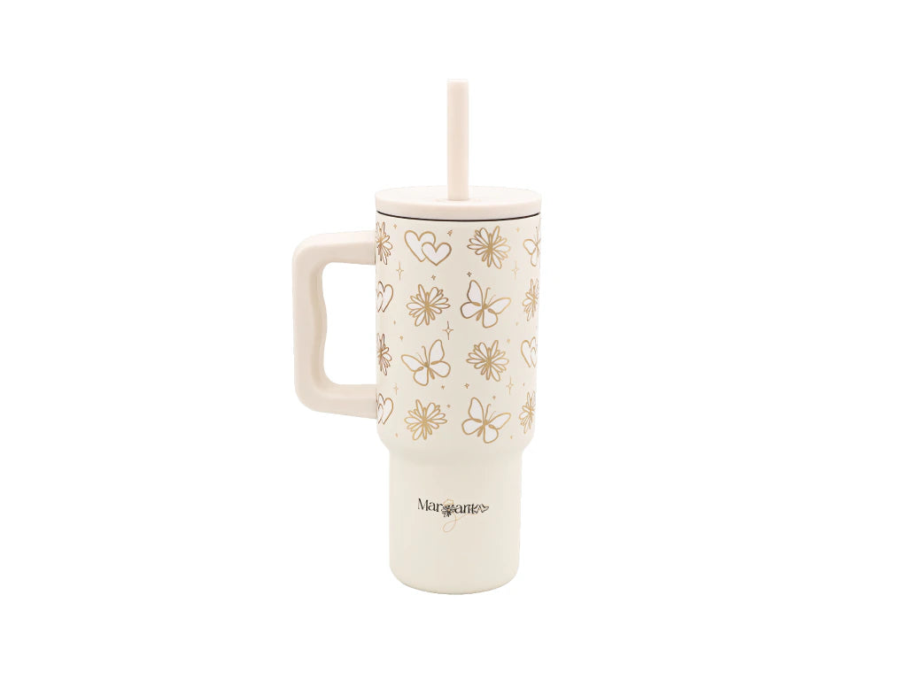Vaso Crema Térmico 700ml Margarita X Hudson de Acero Inoxidable
