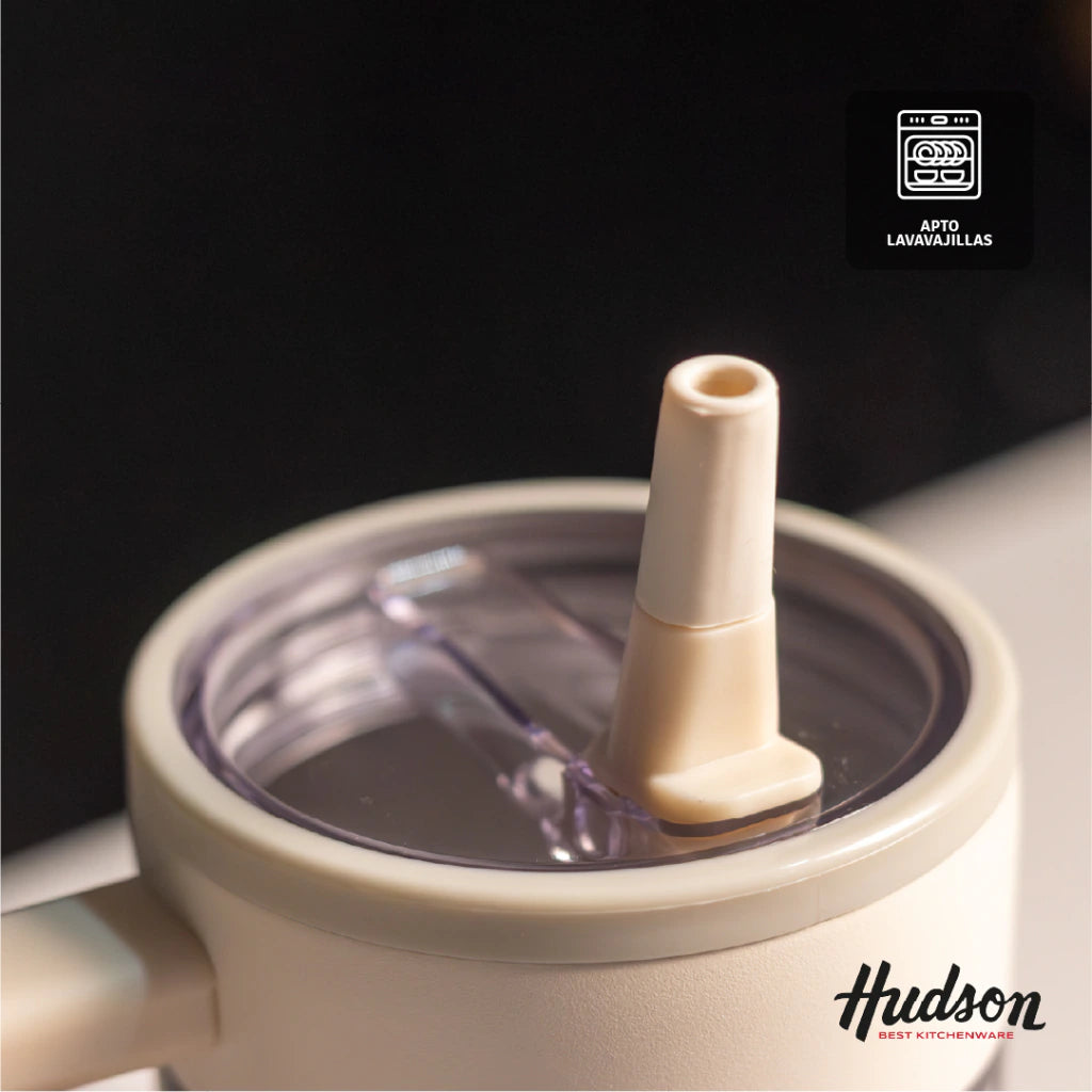 Vaso Térmico Crema 900 ml Interior Pulido Libre de BPA