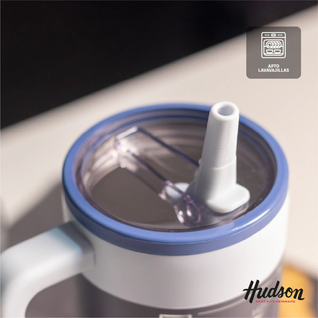 Vaso Térmico Celeste 900 ml Interior Pulido Libre de BPA